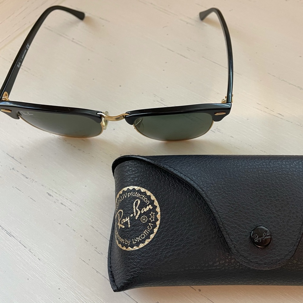 Rayban club wear gold and black sunglasses